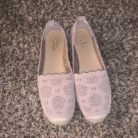 Crown Vintage Clover Espadrilles Platform Slip On - Picture 3 of 6